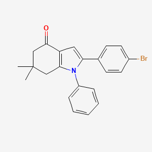 2-(4-bromophenyl)-6,6-dimethyl-1-phenyl-1,5,6,7-tetrahydro-4H-indol-4-one