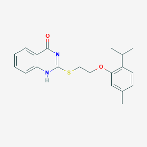 molecular formula C20H22N2O2S B493888 2-[2-(5-methyl-2-propan-2-ylphenoxy)ethylsulfanyl]-1H-quinazolin-4-one 