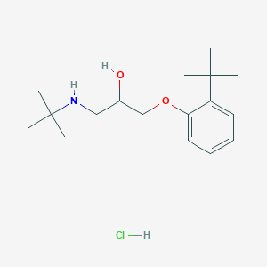 1-(Tert-butylamino)-3-(2-tert-butylphenoxy)propan-2-ol;hydrochloride