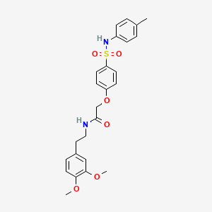 N-[2-(3,4-dimethoxyphenyl)ethyl]-2-(4-{[(4-methylphenyl)amino]sulfonyl}phenoxy)acetamide