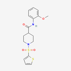 N-(2-METHOXYPHENYL)-1-(THIOPHENE-2-SULFONYL)PIPERIDINE-4-CARBOXAMIDE