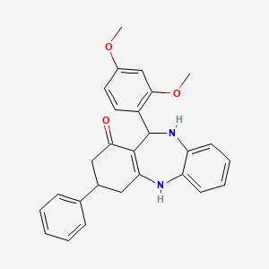 11-(2,4-dimethoxyphenyl)-3-phenyl-2,3,4,5,10,11-hexahydro-1H-dibenzo[b,e][1,4]diazepin-1-one