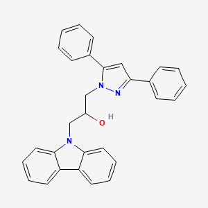 1-(9H-carbazol-9-yl)-3-(3,5-diphenyl-1H-pyrazol-1-yl)propan-2-ol