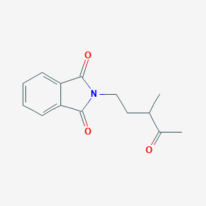 molecular formula C14H15NO3 B493899 N-(3-Methyl-4-oxopentyl)phthalimide 