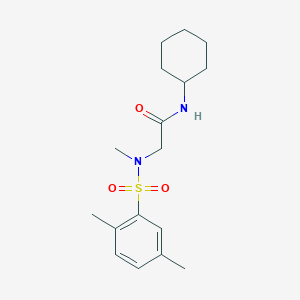 N-cyclohexyl-2-[(2,5-dimethylphenyl)sulfonyl-methylamino]acetamide