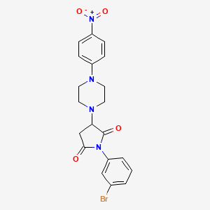 1-(3-Bromophenyl)-3-[4-(4-nitrophenyl)piperazin-1-yl]pyrrolidine-2,5-dione