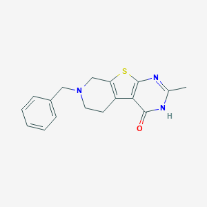 11-Benzyl-5-methyl-8-thia-4,6,11-triazatricyclo[7.4.0.02,7]trideca-1(9),2(7),5-trien-3-one