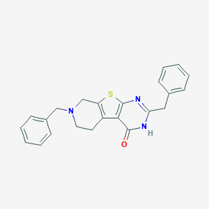 molecular formula C23H21N3OS B493916 5,11-Dibenzyl-8-thia-4,6,11-triazatricyclo[7.4.0.02,7]trideca-1(9),2(7),5-trien-3-one 