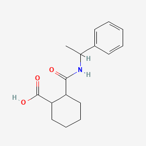 2-(1-phenylethylcarbamoyl)cyclohexane-1-carboxylic acid