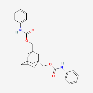 (3-{[(Anilinocarbonyl)oxy]methyl}-1-adamantyl)methyl phenylcarbamate