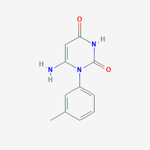 molecular formula C11H11N3O2 B493919 6-amino-1-(3-methylphenyl)-2,4(1H,3H)-pyrimidinedione 