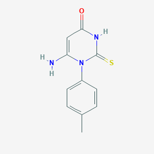 molecular formula C11H11N3OS B493922 6-Amino-1-(4-methylphenyl)-2-sulfanylidenepyrimidin-4-one CAS No. 180028-90-4