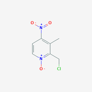 molecular formula C7H7ClN2O3 B493926 2-(Chloromethyl)-3-methyl-4-nitropyridine 1-oxide 
