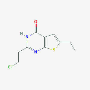 molecular formula C10H11ClN2OS B493929 2-(2-chloroethyl)-6-ethylthieno[2,3-d]pyrimidin-4(3H)-one 
