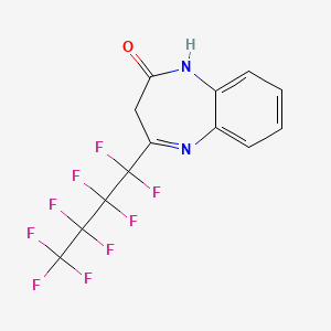 4-(nonafluorobutyl)-1,3-dihydro-2H-1,5-benzodiazepin-2-one