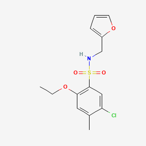 5-chloro-2-ethoxy-N-(2-furylmethyl)-4-methylbenzenesulfonamide