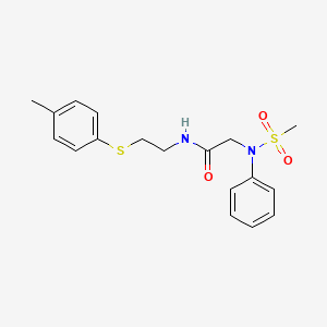 N~1~-{2-[(4-methylphenyl)thio]ethyl}-N~2~-(methylsulfonyl)-N~2~-phenylglycinamide