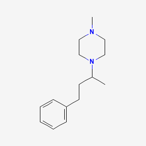 1-methyl-4-(1-methyl-3-phenylpropyl)piperazine