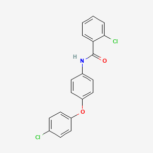 2-chloro-N-[4-(4-chlorophenoxy)phenyl]benzamide