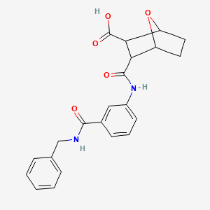 3-{[3-(Benzylcarbamoyl)phenyl]carbamoyl}-7-oxabicyclo[2.2.1]heptane-2-carboxylic acid