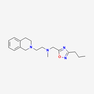 2-(3,4-dihydro-2(1H)-isoquinolinyl)-N-methyl-N-[(3-propyl-1,2,4-oxadiazol-5-yl)methyl]ethanamine