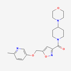 4-{1-[(5-{[(6-methyl-3-pyridinyl)oxy]methyl}-3-isoxazolyl)carbonyl]-4-piperidinyl}morpholine