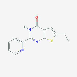 6-ethyl-2-(2-pyridinyl)thieno[2,3-d]pyrimidin-4(3H)-one