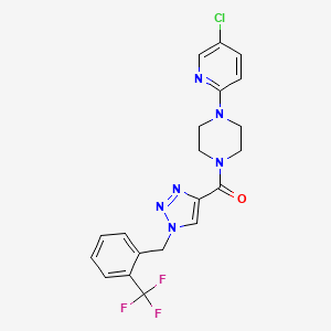 1-(5-chloro-2-pyridinyl)-4-({1-[2-(trifluoromethyl)benzyl]-1H-1,2,3-triazol-4-yl}carbonyl)piperazine