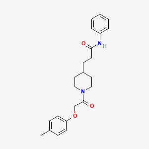 3-{1-[(4-methylphenoxy)acetyl]-4-piperidinyl}-N-phenylpropanamide