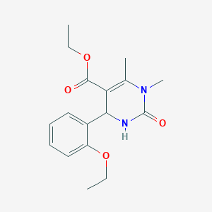 ethyl 4-(2-ethoxyphenyl)-1,6-dimethyl-2-oxo-1,2,3,4-tetrahydropyrimidine-5-carboxylate