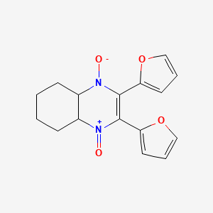 2,3-di-2-furyl-4a,5,6,7,8,8a-hexahydroquinoxaline 1,4-dioxide