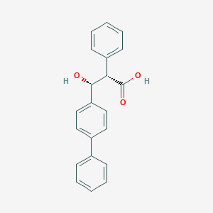 (1,1'-Biphenyl)-4-propanoic acid, beta-hydroxy-alpha-phenyl-, (R*,S*)-(-)-