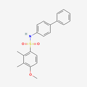 N-{[1,1'-biphenyl]-4-yl}-4-methoxy-2,3-dimethylbenzene-1-sulfonamide