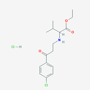 ethyl N-[3-(4-chlorophenyl)-3-oxopropyl]valinate hydrochloride