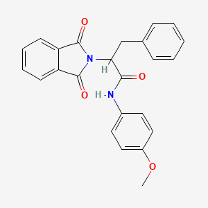 2-(1,3-dioxo-1,3-dihydro-2H-isoindol-2-yl)-N-(4-methoxyphenyl)-3-phenylpropanamide