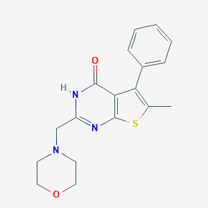 6-methyl-2-(4-morpholinylmethyl)-5-phenylthieno[2,3-d]pyrimidin-4(3H)-one