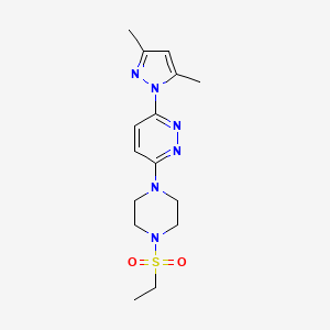 3-(3,5-dimethyl-1H-pyrazol-1-yl)-6-[4-(ethylsulfonyl)-1-piperazinyl]pyridazine