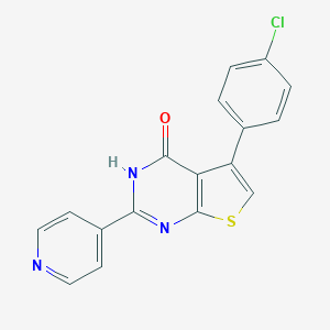 5-(4-chlorophenyl)-2-(4-pyridinyl)thieno[2,3-d]pyrimidin-4(3H)-one