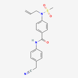 4-[allyl(methylsulfonyl)amino]-N-[4-(cyanomethyl)phenyl]benzamide