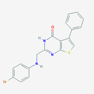 2-[(4-bromoanilino)methyl]-5-phenylthieno[2,3-d]pyrimidin-4(3H)-one