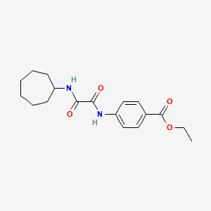 Ethyl 4-[[2-(cycloheptylamino)-2-oxoacetyl]amino]benzoate