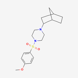 1-(2-Bicyclo[2.2.1]heptanyl)-4-(4-methoxyphenyl)sulfonylpiperazine