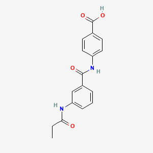 4-({[3-(Propanoylamino)phenyl]carbonyl}amino)benzoic acid