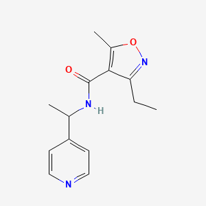 3-ETHYL-5-METHYL-N-[1-(PYRIDIN-4-YL)ETHYL]-12-OXAZOLE-4-CARBOXAMIDE