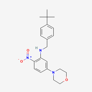 (4-tert-butylbenzyl)[5-(4-morpholinyl)-2-nitrophenyl]amine