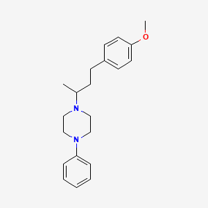 1-[4-(4-methoxyphenyl)butan-2-yl]-4-phenylpiperazine