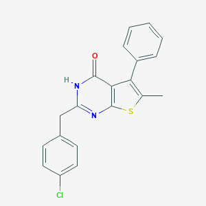 2-(4-chlorobenzyl)-6-methyl-5-phenylthieno[2,3-d]pyrimidin-4(3H)-one