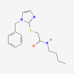 molecular formula C16H21N3OS B4939882 2-(1-benzylimidazol-2-yl)sulfanyl-N-butylacetamide 