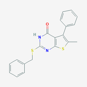 2-(benzylsulfanyl)-6-methyl-5-phenylthieno[2,3-d]pyrimidin-4(3H)-one