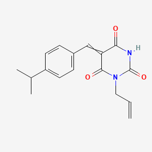 5-[(4-Propan-2-ylphenyl)methylidene]-1-prop-2-enyl-1,3-diazinane-2,4,6-trione